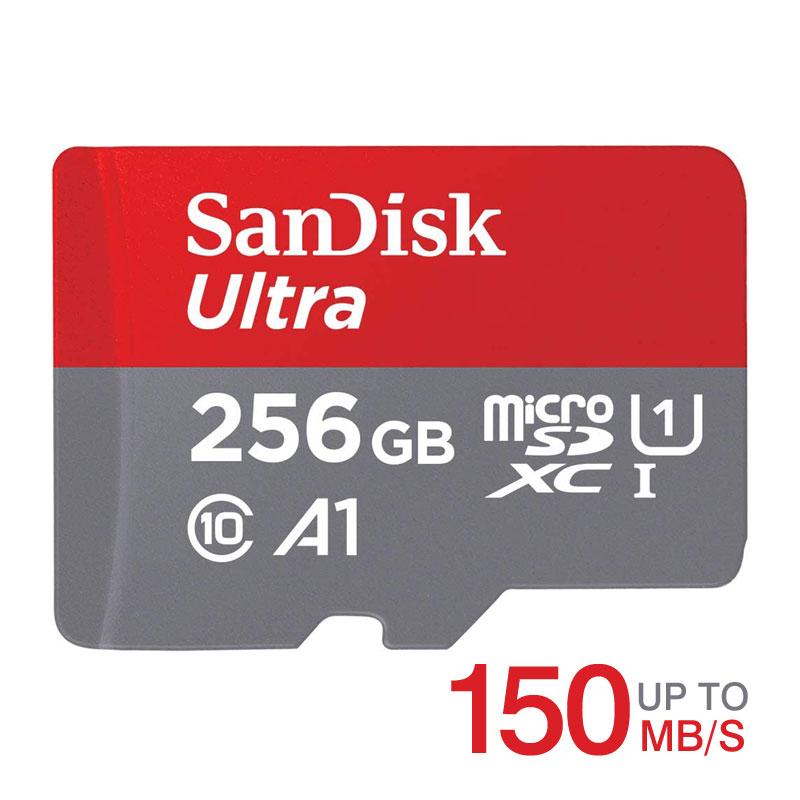 microSDXC マイクロSDカード 256GB SanDisk UHS-I U1 A1 R:150MB/s SDSQUAC-256G-GN6MN海外パッケージ品 Nintendo Switch対応 ゆうパケッ